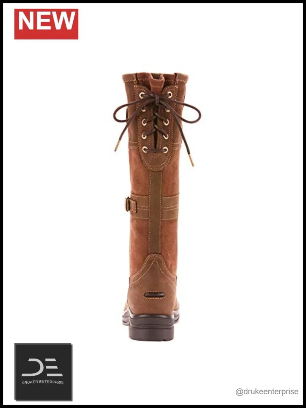 Waterproof Leather Knee High Equestrian Boots Pull On Durable Work Boot